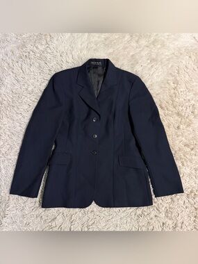 Women’s Size 8R Navy RJ Classics Horseback Riding Show Coat. Good Condition.